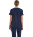 Onna NN310 Women's Invincible V-Neck Stretch Scrub in Navy back view