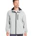 HUK  H400148 Rover Rain Jacket in Harbor mist front view