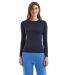 Onna NN370 Women's Unstoppable Long Sleeve Fresh U in Navy heather front view