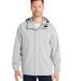 HUK  H400159 Storm Rain Jacket in Harbor mist front view