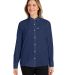 HUK  H615006 Women's Tide Point Long Sleeve Shirt in Naval academy front view