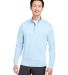 Swannies SWM500 McKinnon Quarter-Zip Pullover in Sky front view