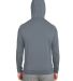 Swannies SWV600 Vandyke Quarter-Zip Pullover Hoode in Graphite back view