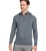 Swannies SWV600 Vandyke Quarter-Zip Pullover Hoode in Graphite front view