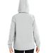 HUK  H640027 Women's Storm Rain Jacket in Harbor mist back view