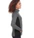 Spyder S16562 Women's Constant Half-Zip Sweater in Polar/ black side view