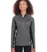 Spyder S16562 Women's Constant Half-Zip Sweater in Polar/ black front view