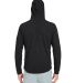 Swannies SWC100 Camden Hooded Pullover in Black/ heather back view