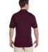 Jerzees J100 Adult Cotton Jersey Polo in Maroon back view