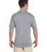 Jerzees J100 Adult Cotton Jersey Polo in Athletic heather back view
