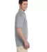 Jerzees J100 Adult Cotton Jersey Polo in Athletic heather side view