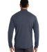 Swannies SWE500 Emery Quarter-Zip Pullover in Navy heather back view