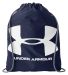 Under Armour 1240539 Ozsee Sackpack Drawstring Bag in Midnight navy/ white front view