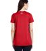 Under Armour 1305510 Women's Locker 2.0 T-Shirt in Red/ metallic silver back view