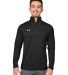 Under Armour 1360712 Command Quarter-Zip Pullover in Black/ wht _001 front view