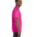 Jerzees 29 Adult 50/50 Blend T-Shirt in Cyber pink side view