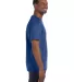 Jerzees 29 Adult 50/50 Blend T-Shirt in Vintage heather blue side view