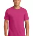 Jerzees 29 Adult 50/50 Blend T-Shirt in Cyber pink front view