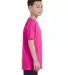 29B Jerzees Youth Heavyweight 50/50 Blend T-Shirt in Cyber pink side view