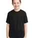29B Jerzees Youth Heavyweight 50/50 Blend T-Shirt in Black front view
