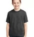 29B Jerzees Youth Heavyweight 50/50 Blend T-Shirt in Black heather front view