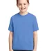 29B Jerzees Youth Heavyweight 50/50 Blend T-Shirt in Columbia blue front view