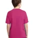 29B Jerzees Youth Heavyweight 50/50 Blend T-Shirt in Cyber pink back view