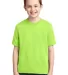 29B Jerzees Youth Heavyweight 50/50 Blend T-Shirt in Neon green front view