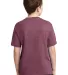29B Jerzees Youth Heavyweight 50/50 Blend T-Shirt in Vintage heather maroon back view