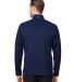 Zero Restriction L330 Quarter-Zip Pullover in Navy/ metallic silver back view