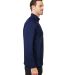 Zero Restriction L330 Quarter-Zip Pullover in Navy/ metallic silver side view