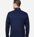 Zero Restriction L330 Quarter-Zip Pullover in Navy/ metallic silver