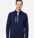 Zero Restriction L330 Quarter-Zip Pullover in Navy/ metallic silver