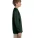 29BL Jerzees Youth Long-Sleeve Heavyweight 50/50 B in Forest green side view