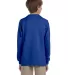 29BL Jerzees Youth Long-Sleeve Heavyweight 50/50 B in Royal back view