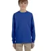 29BL Jerzees Youth Long-Sleeve Heavyweight 50/50 B in Royal front view