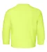 29BL Jerzees Youth Long-Sleeve Heavyweight 50/50 B in Safety green back view