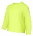 29BL Jerzees Youth Long-Sleeve Heavyweight 50/50 B in Safety green side view