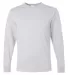 29LS Jerzees Adult Long-Sleeve Heavyweight 50/50 B Ash front view