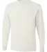 29LS Jerzees Adult Long-Sleeve Heavyweight 50/50 B White front view