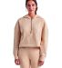 TriDri TD077 Women's Alice Half-Zip Hooded Sweatsh in Nude front view