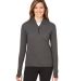 Spyder S17917 Women's Spyre Quarter-Zip Pullover in Black frost front view