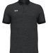 Under Armour 1376907 Trophy Level Polo in Black/ white_001 front view