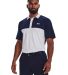 Under Armour 1377375 Performance 3.0 Colorblock Po in White/ midnight navy/ white front view