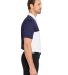 Under Armour 1377375 Performance 3.0 Colorblock Po in White/ midnight navy/ white side view