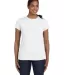 5680 Hanes® Ladies' Heavyweight T-Shirt White front view