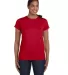 5680 Hanes® Ladies' Heavyweight T-Shirt Deep Red front view