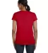 5680 Hanes® Ladies' Heavyweight T-Shirt Deep Red back view