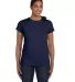 5680 Hanes® Ladies' Heavyweight T-Shirt Navy front view