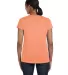 5680 Hanes® Ladies' Heavyweight T-Shirt Candy Orange back view